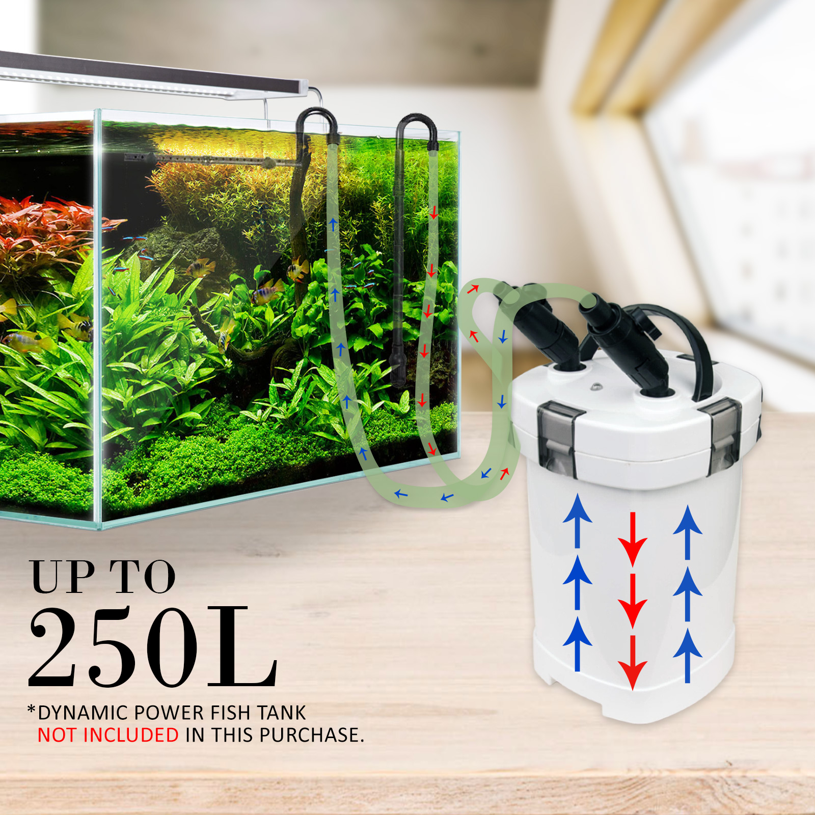 Aquarium External Canister Filter 1000L/H image 4