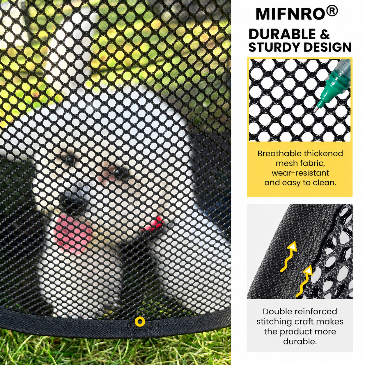 Portable Foldable Pet Playpen Pop Up Mesh Tent for Small Cats Dogs Rabbits…, Pink image 8