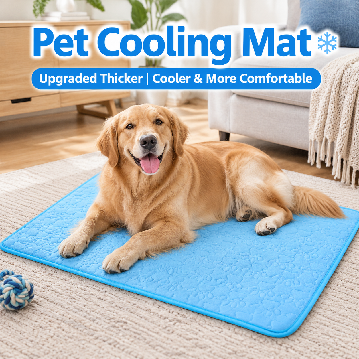 Cooling Pet Mat with Breathable Ice Silk Surface and Thick High-Elastic Foam…, Grey, M image 2