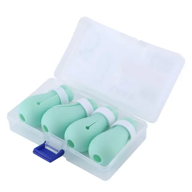 4Pcs Set Silicone AntiScratch Pet Cat Paw Protector for Bathing Barbering Grooming…