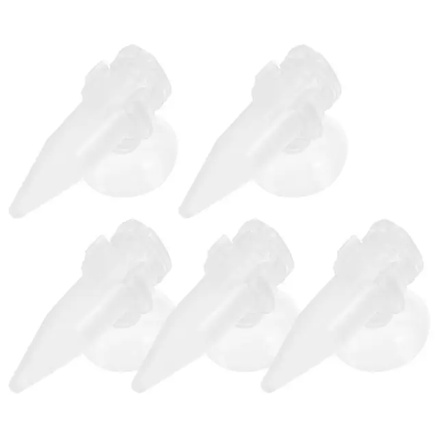 5Pcs Aquarium Shrimp Feeder Tubes with Durable Plastic and Suction Cups for Pet Use