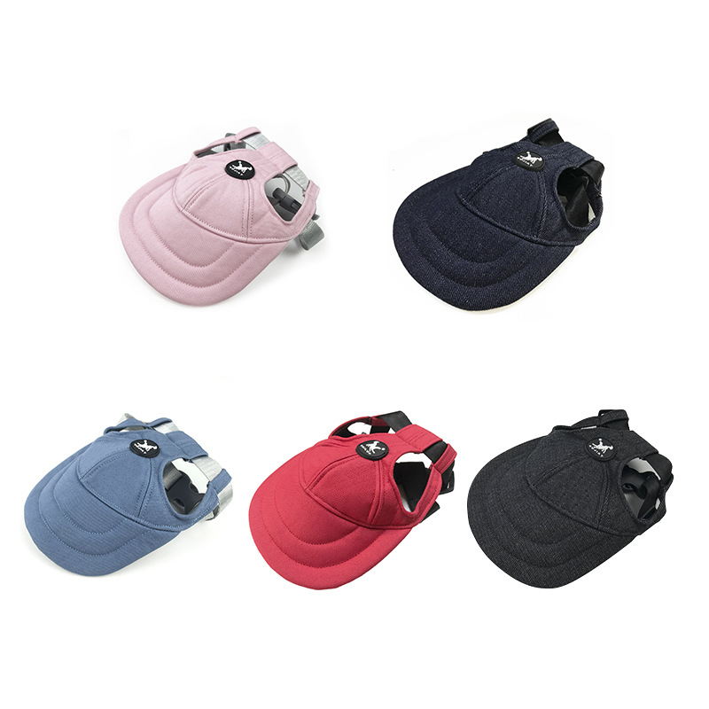 Size M Red Adjustable Pet Baseball Cap for Cats and Dogs - Cute Sun Protection Hat… image 6