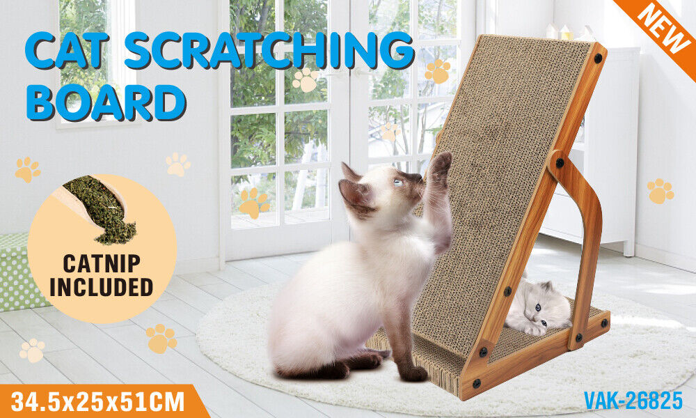 VaKa Cat Scratching Scratcher Board Cat Tree Pad Lounge Toy Corrugated Cardboard image 3
