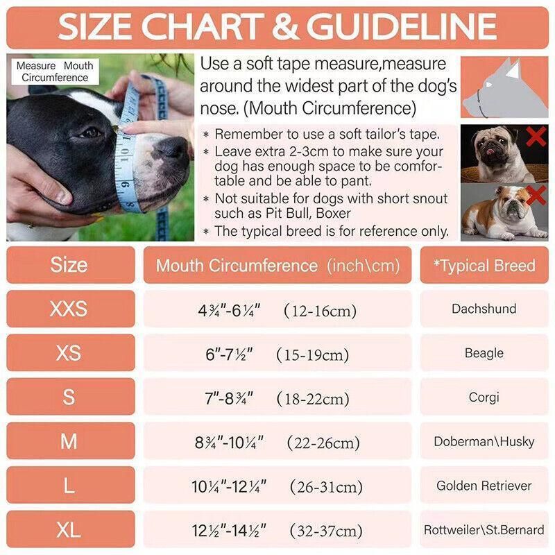 Adjustable XXS Size Pet Dog Mask Mouth Muzzle Anti Barking Bite Stop Chewing Mask… image 7