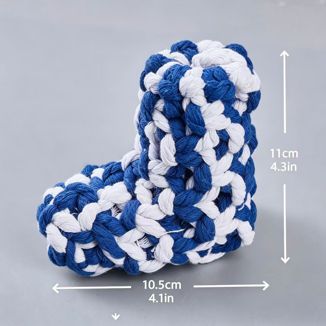 Cotton Rope Squeaky Treat-Dispensing Boot Dog Toy for Small/Medium Dogs, Green image 10