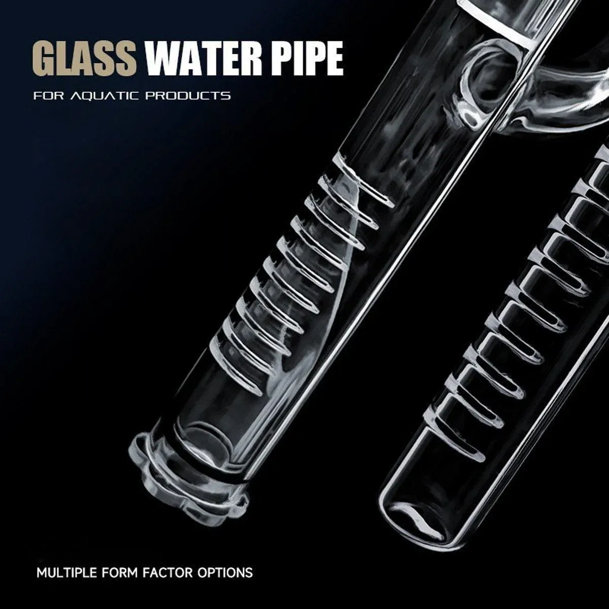 Aquarium Glass Inlet Outlet Pipe Fish Tank Filter Oil Film Remover Plant Holder - Lily… image 8