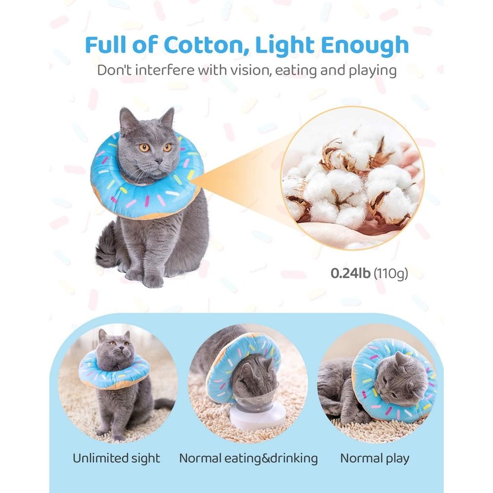 Adjustable Cat Cone Collar Soft image 4