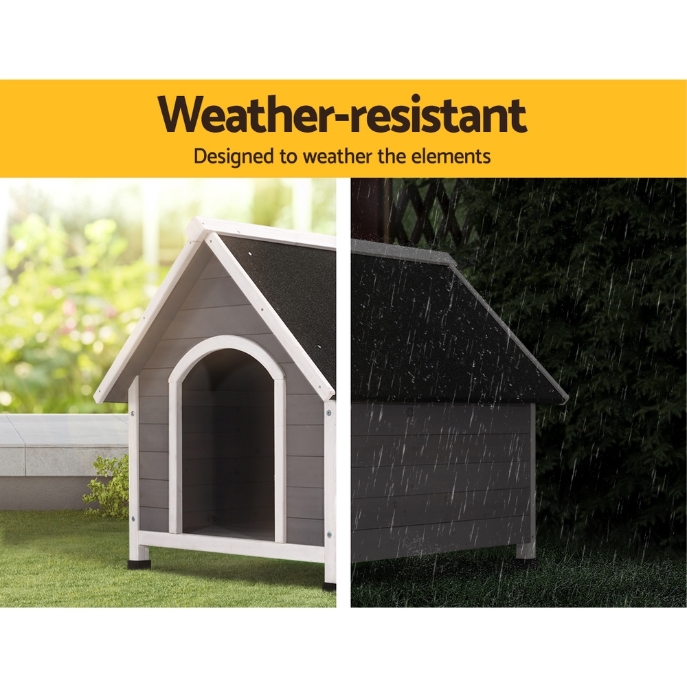 i.Pet Dog Kennel Wooden Large House Outdoor Indoor Puppy Pet Cabin Weatherproof XL image 5
