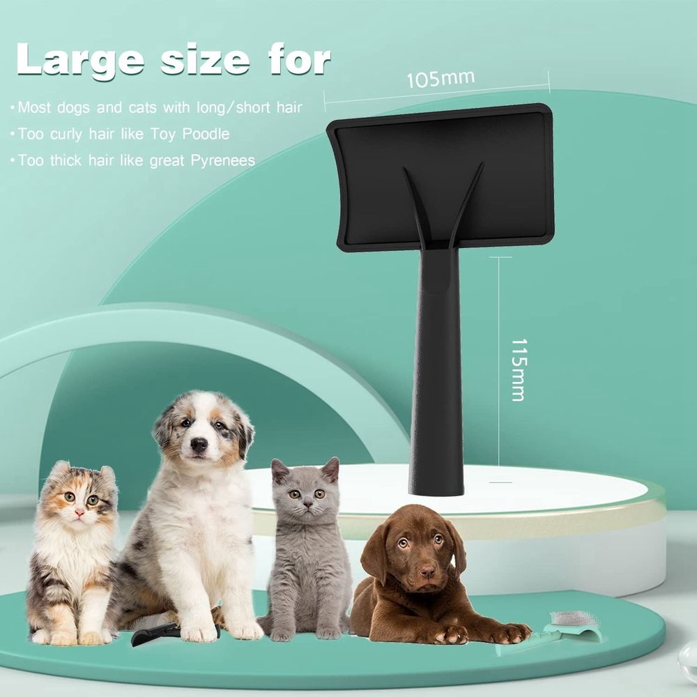 Firm Slicker Brush for Dogs- Extra Long Pin Slicker Brush for Large Dog Pet Grooming… image 4