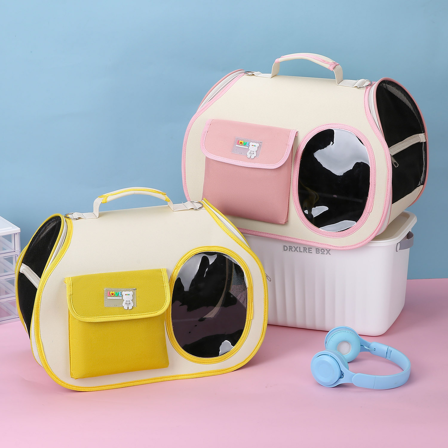 Yellow Colors Pet Carrier Backpack image 3