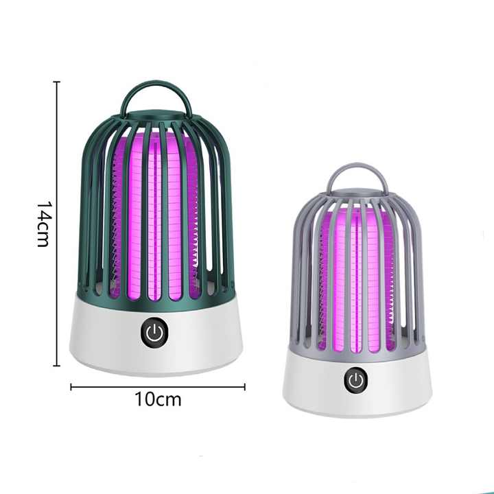 Gray Electric Mosquito Killer Lamp with Dual Modes - 1200MA USB Rechargeable image 5