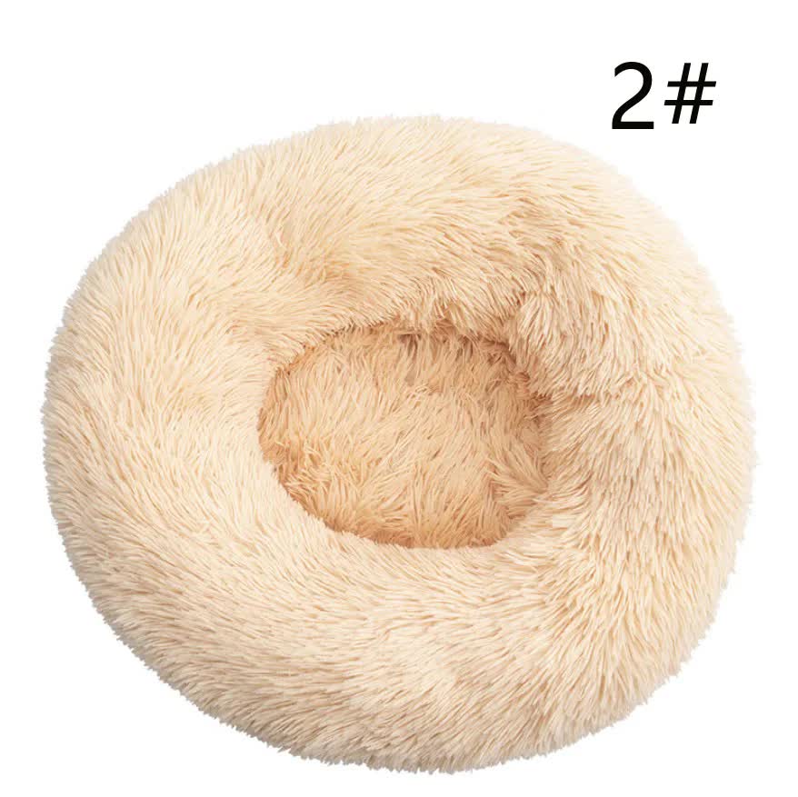 Calming Donut Pet Bed -Soft Faux Fur