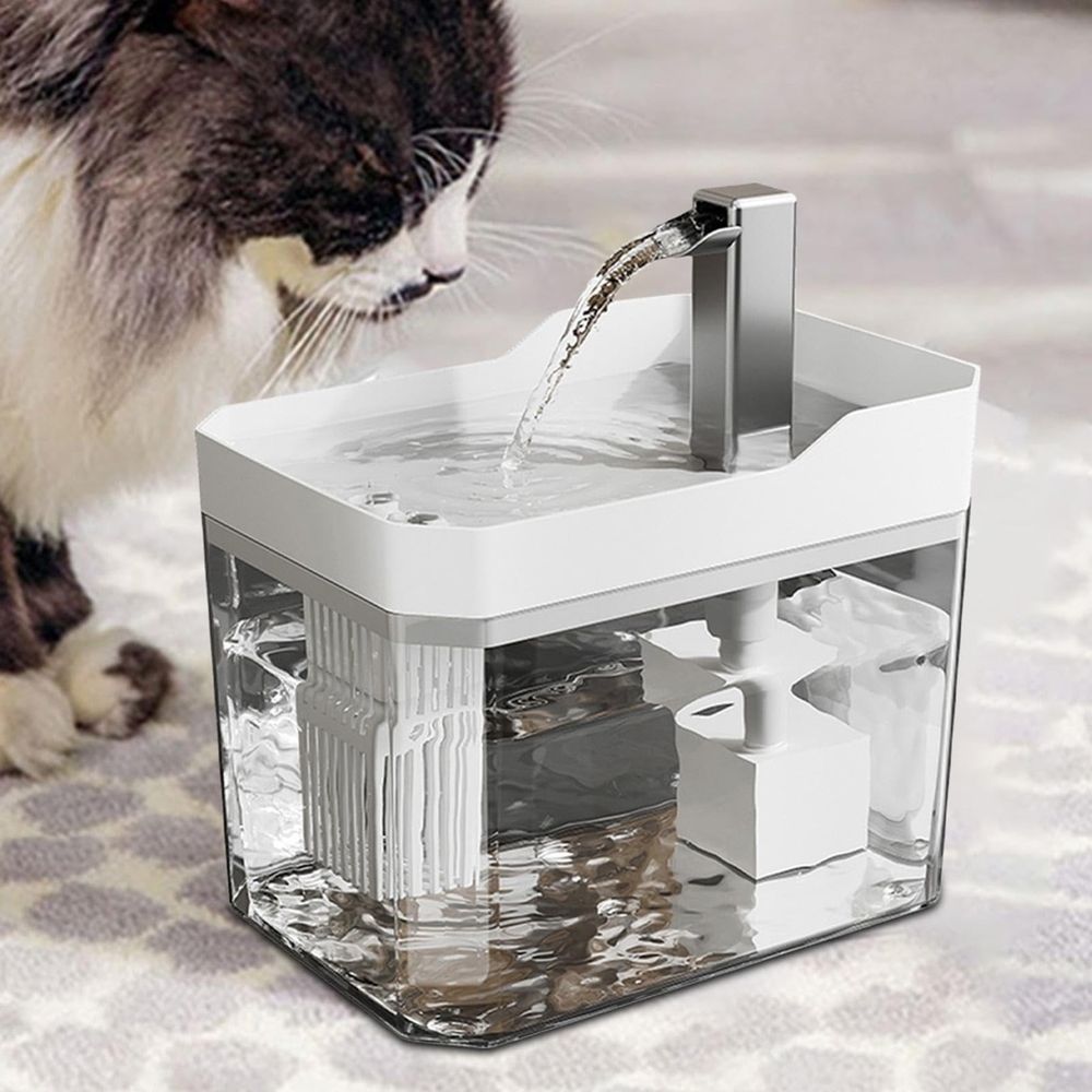 Cat Water Fountain 1500ml Large Capacity Silent Circulating Smart Automatic Dispenser… image 5