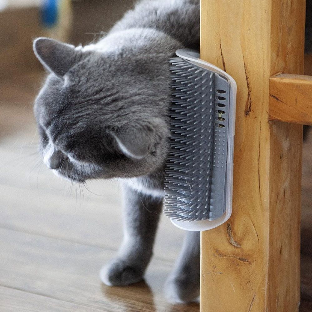 Extended (6.1Inch) 2 Pack Cat Self Groomer for Indoor Cats Face Scratchers Wall…