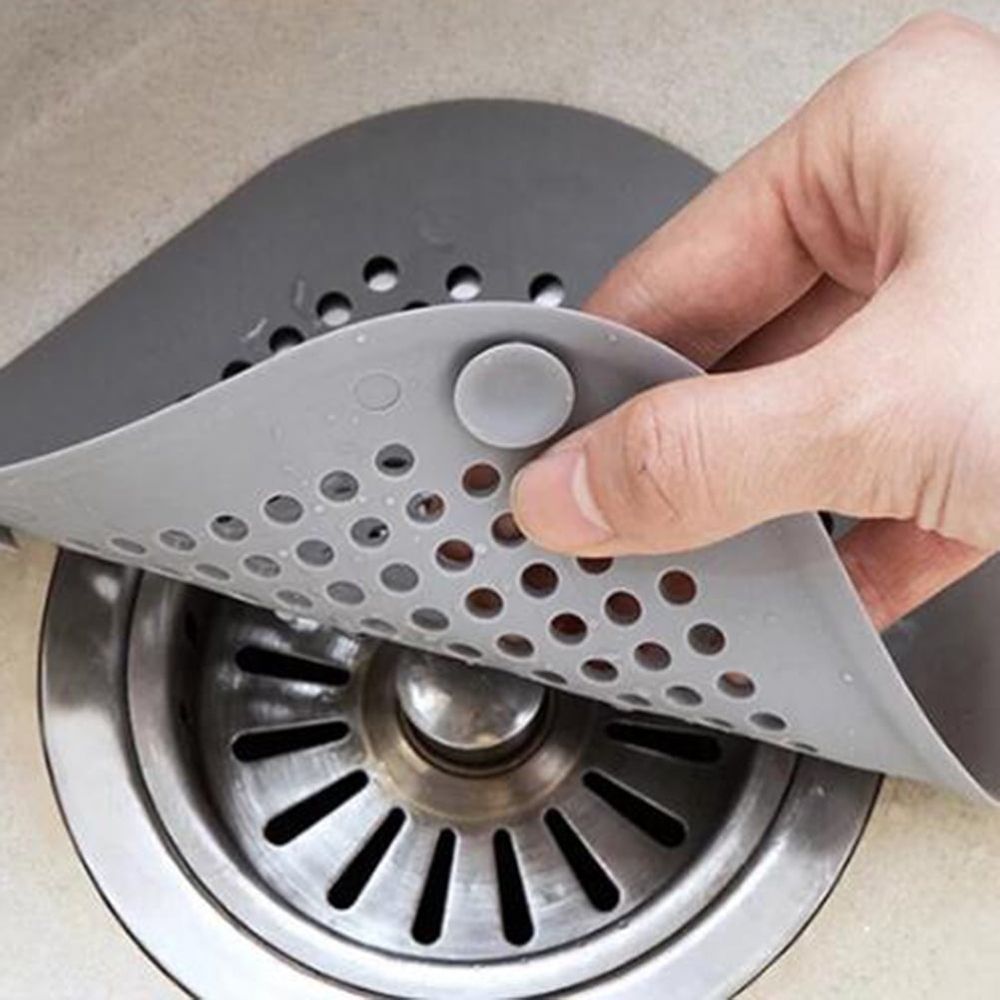 Bathroom Drain Hair Catcher, 13.8 × 13.8 × 0.3Inches image 5