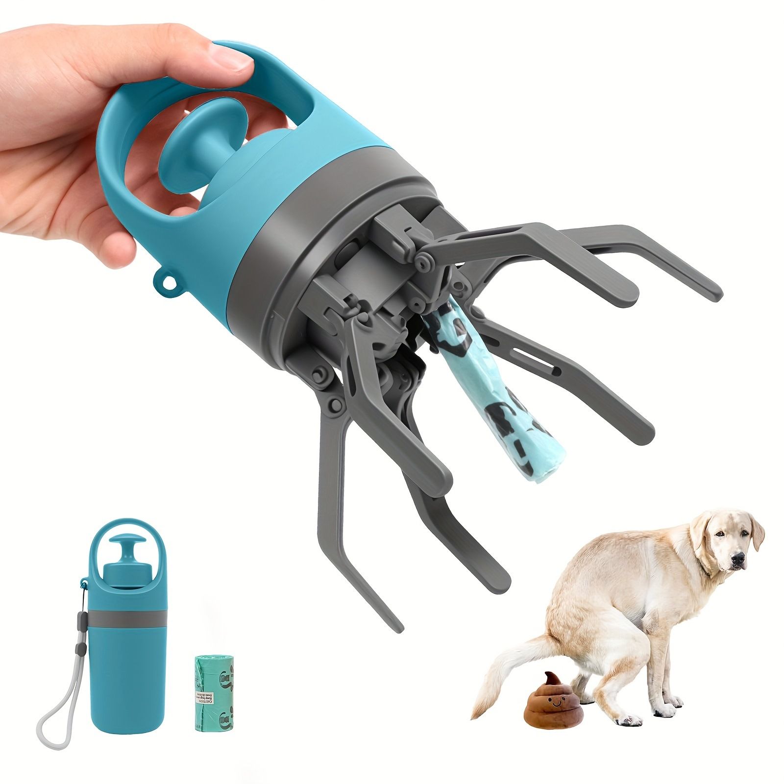 Touchless Pet Pooper Scooper, Black image 5