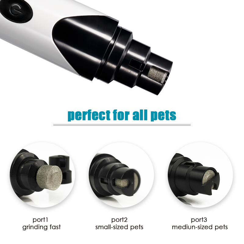 YES4PETS Electric Pet Dog Cat Quiet Nail Grinder Clipper Cutter Trimmer Grooming Care image 4