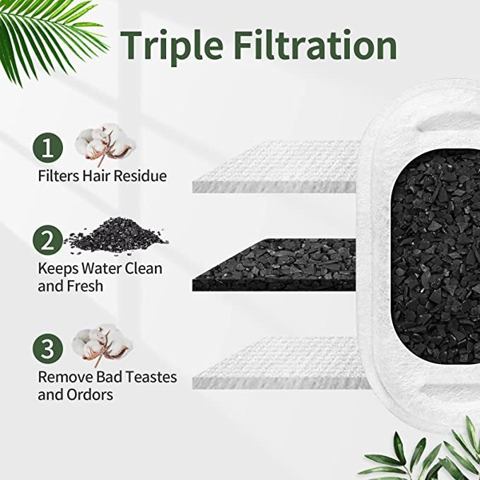 YES4PETS 16 x Pet Dog Cat Fountain Replacement Filtration Automatic Water Dispenser… image 2