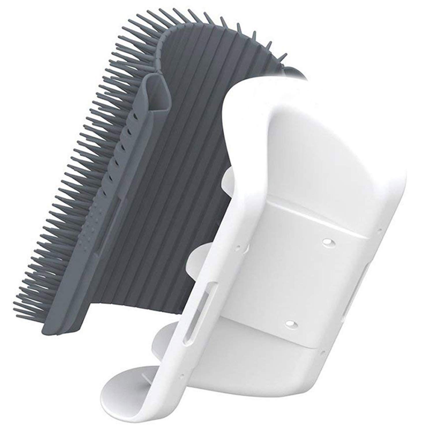 Cat Self Groomer Catnip Dog Cat Toy Corner Groomer Wall Corner Scratcher Comb Grooming…