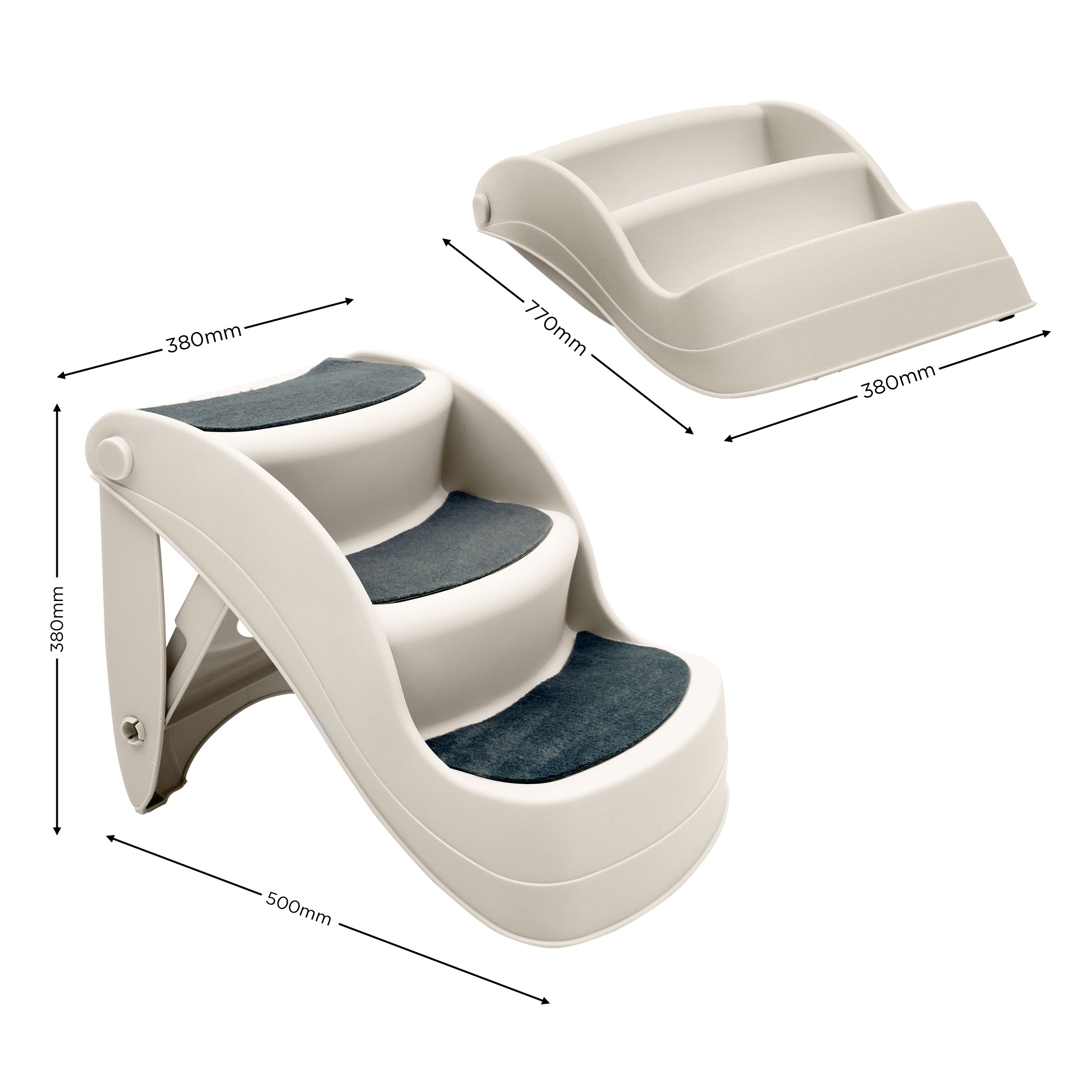 Furtastic 38cm Foldable Pet Stairs Non-Slip Dog Cat Steps Ramp for Bed Couch Car… image 7
