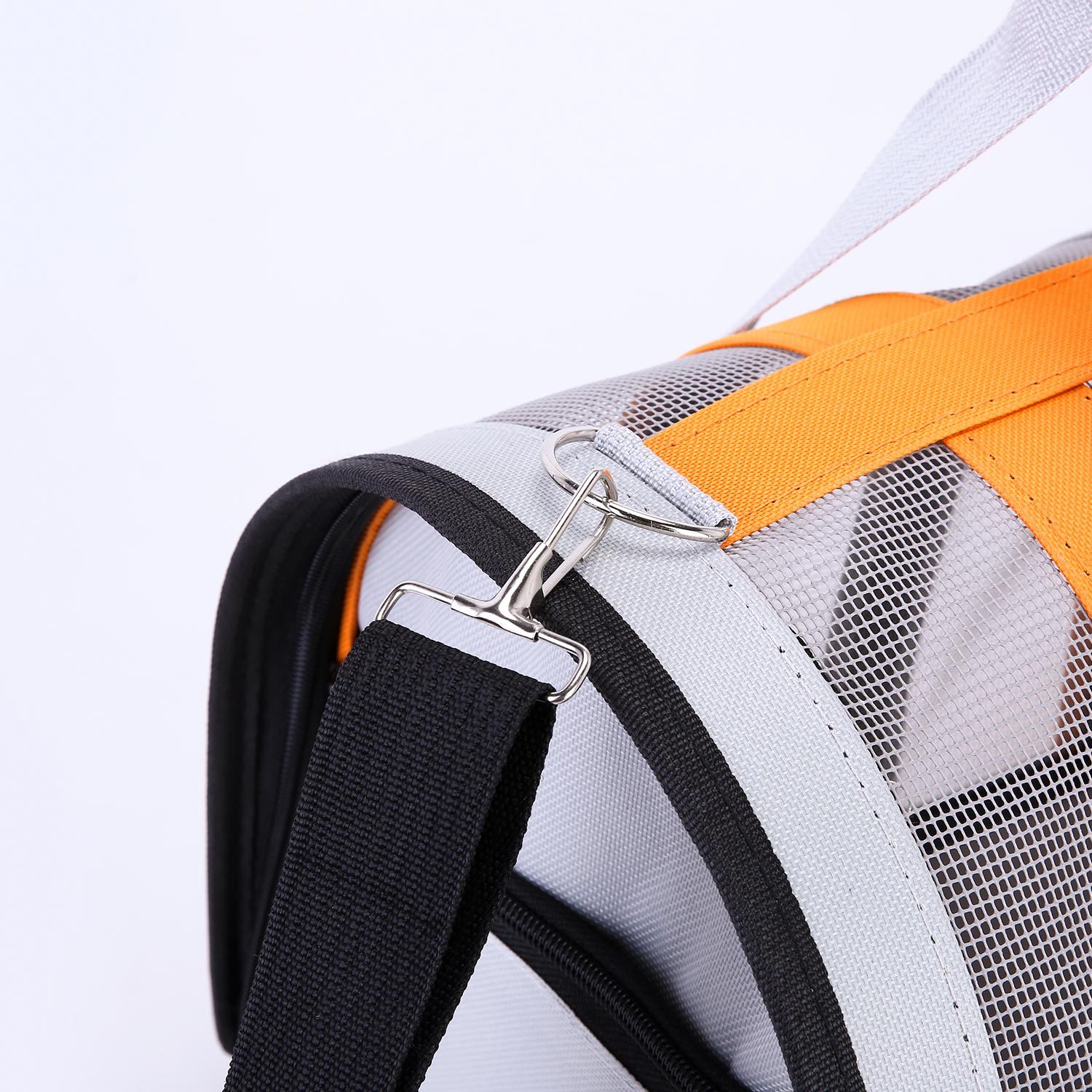 Size L Black And Blue Foldable Pet Carrier Bag - Lightweight image 5