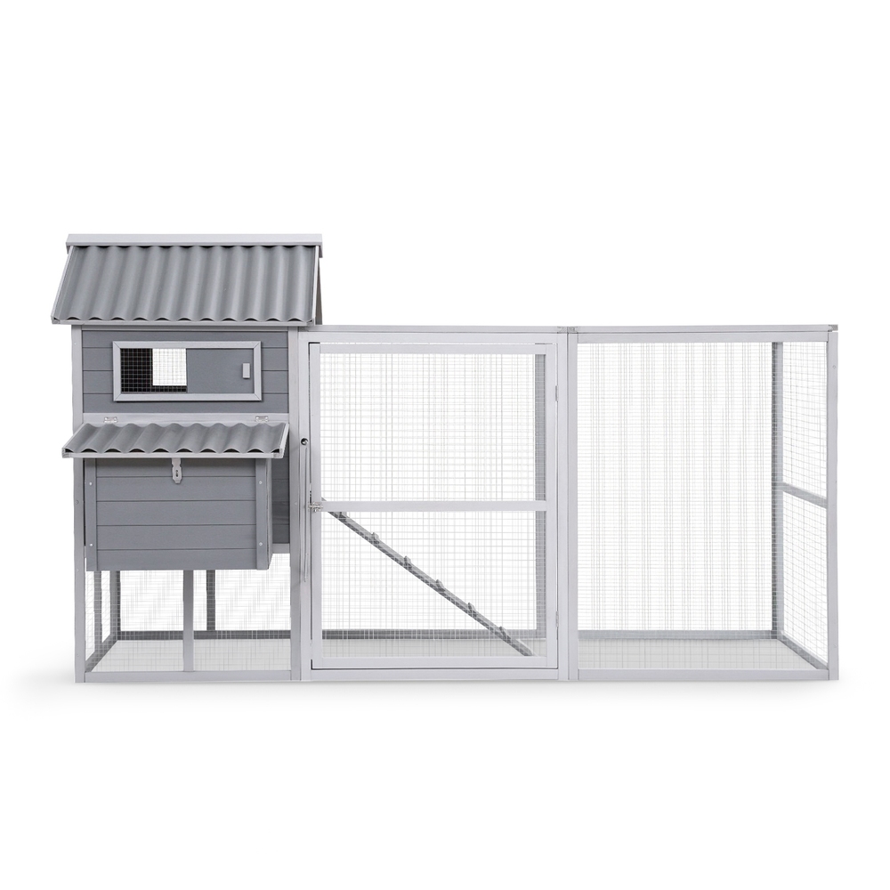 i.Pet Chicken Coop Rabbit Hutch Extra Large Wooden Run Bunny Cage Poultry House Outdoor image 3