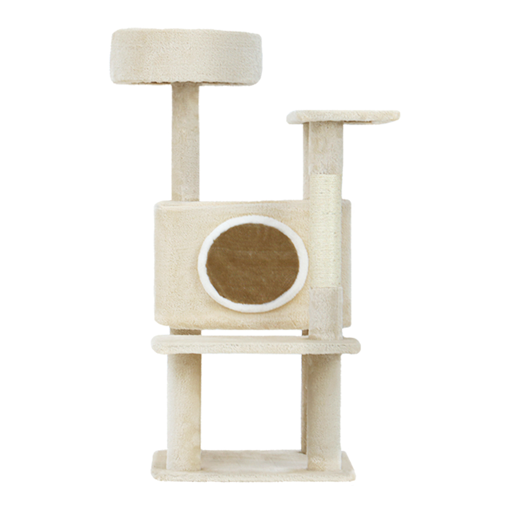 i.Pet Cat Tree 90cm Scratching Post Tower Scratcher Wood Condo House Bed Trees image 3