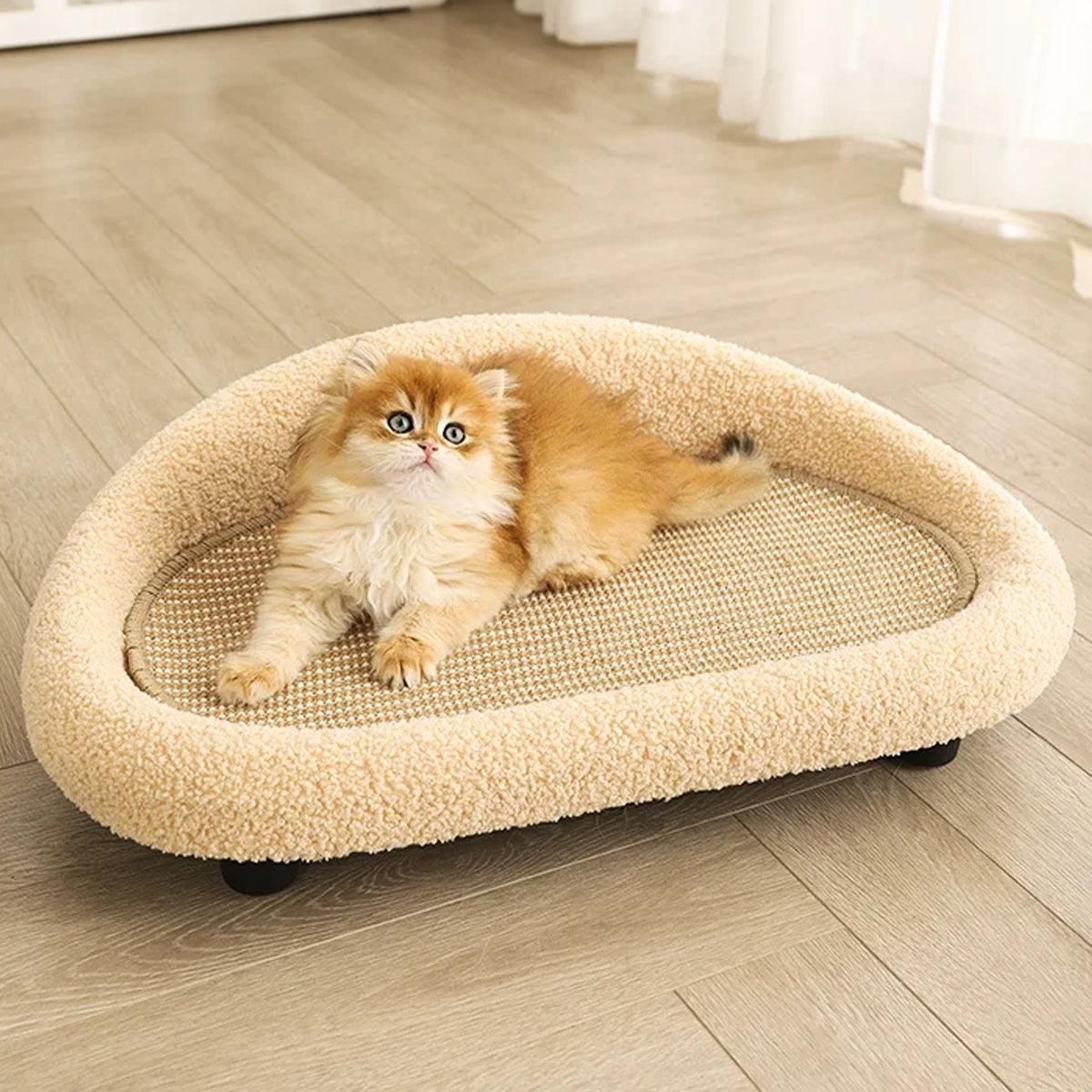 Large Cat Scratching Board Sofa Scratch Resistant Nest for Cats and Kittens - Brown image 10