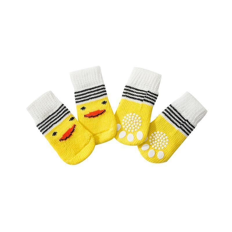 Dog Socks Non-Slip Grip Slip Anti-Slip - Puppy Cat Pet Shoes Slippers M Size - Yellow… image 13