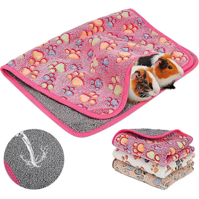 Pet Blankets - Washable 3-Pack Pet Cage Blankets - For Small Animals