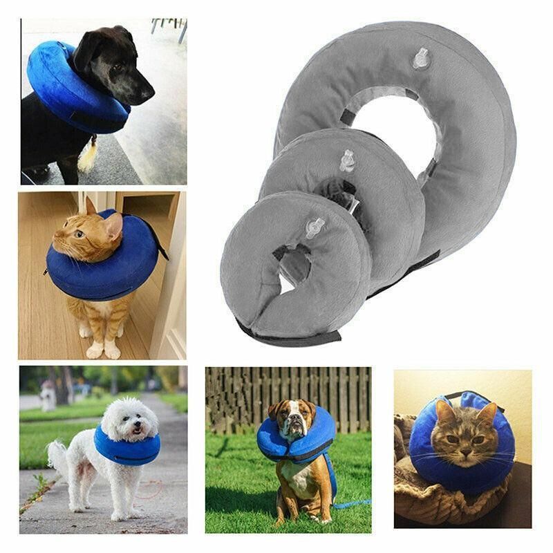 Grey Pet Dog Inflatable Soft Healing Collar Cone Wound Medical Cat Protective Jackets… image 8