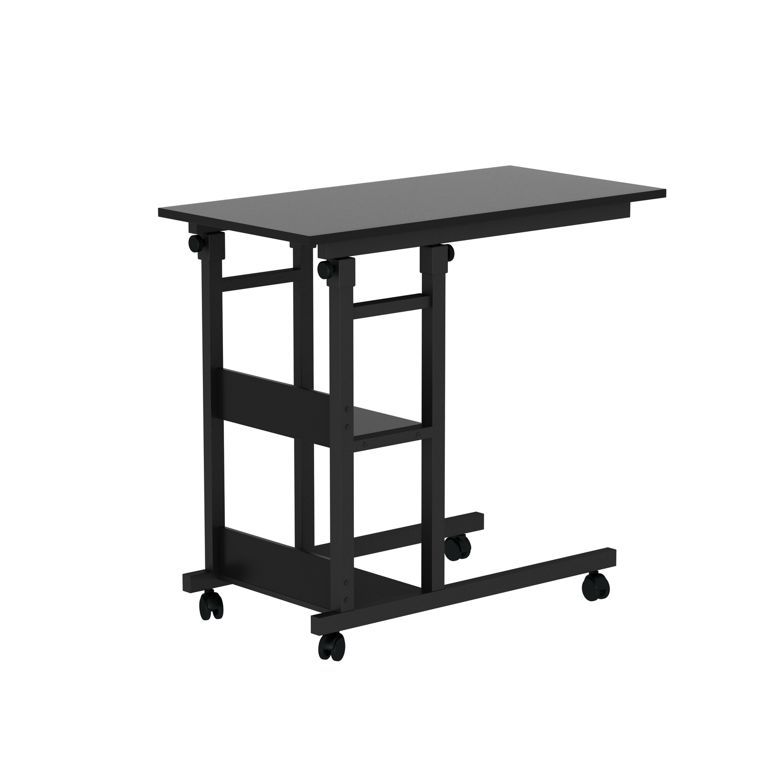 YES4HOMES Side Table with Storage Shelves image 6