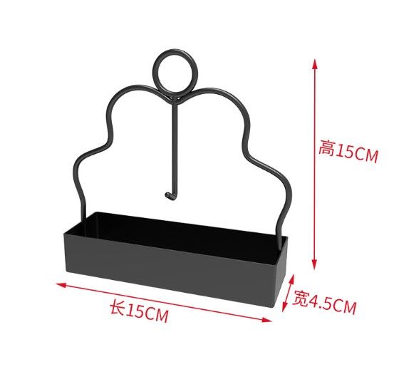 2 PCS Black Metal Mosquito Coil Holder Stand - 15 cm Black Iron Hanging Coil Rack with… image 5