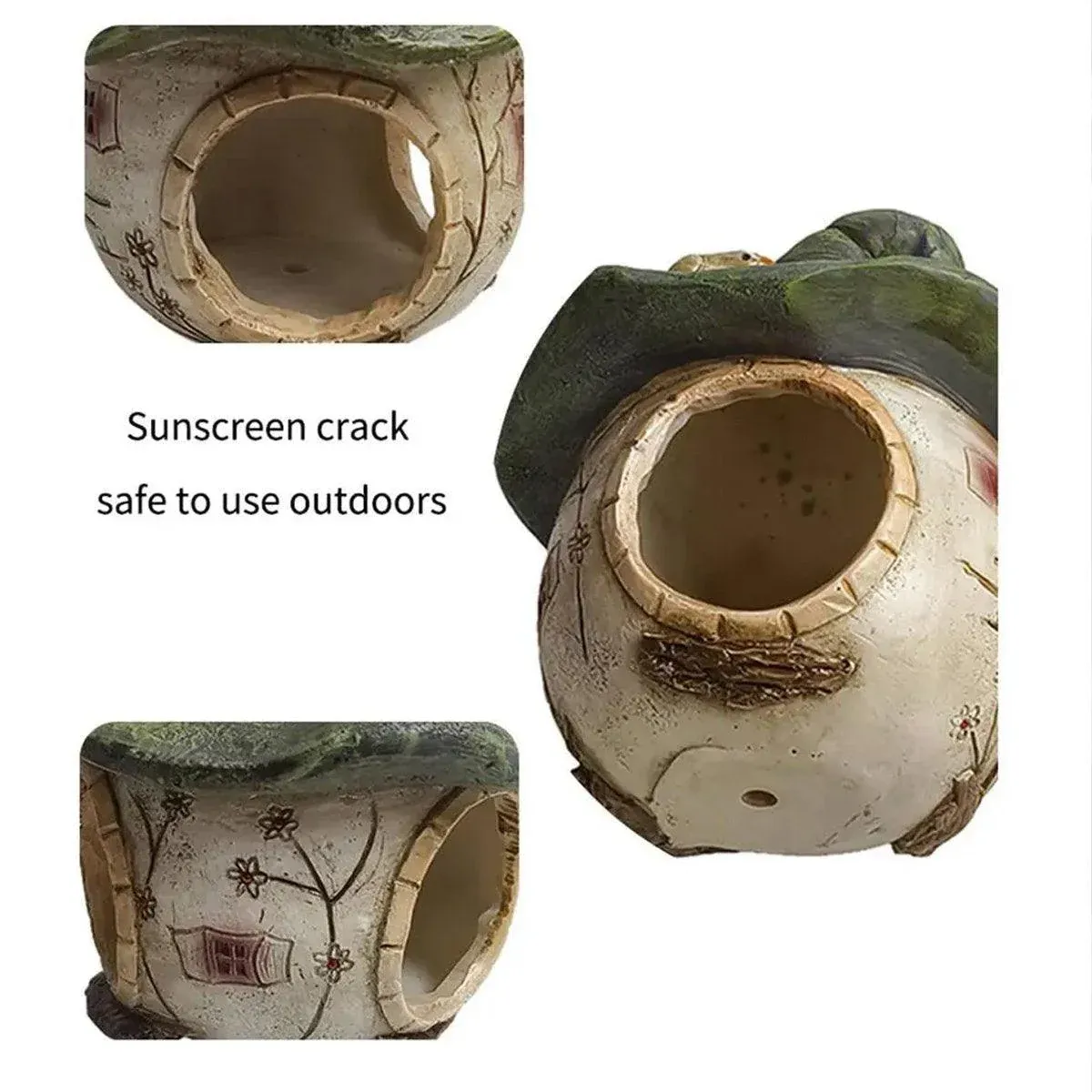 Cartoon Hanging Birdhouse Cozy Nest Resin Garden Outdoor Tree Patio Decor image 7
