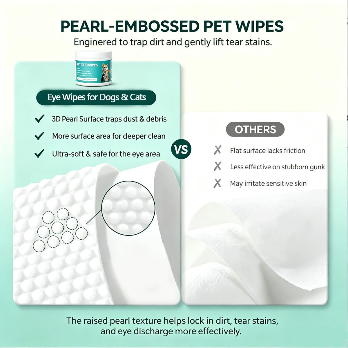 Eye Wipes for Dogs & Cats image 2