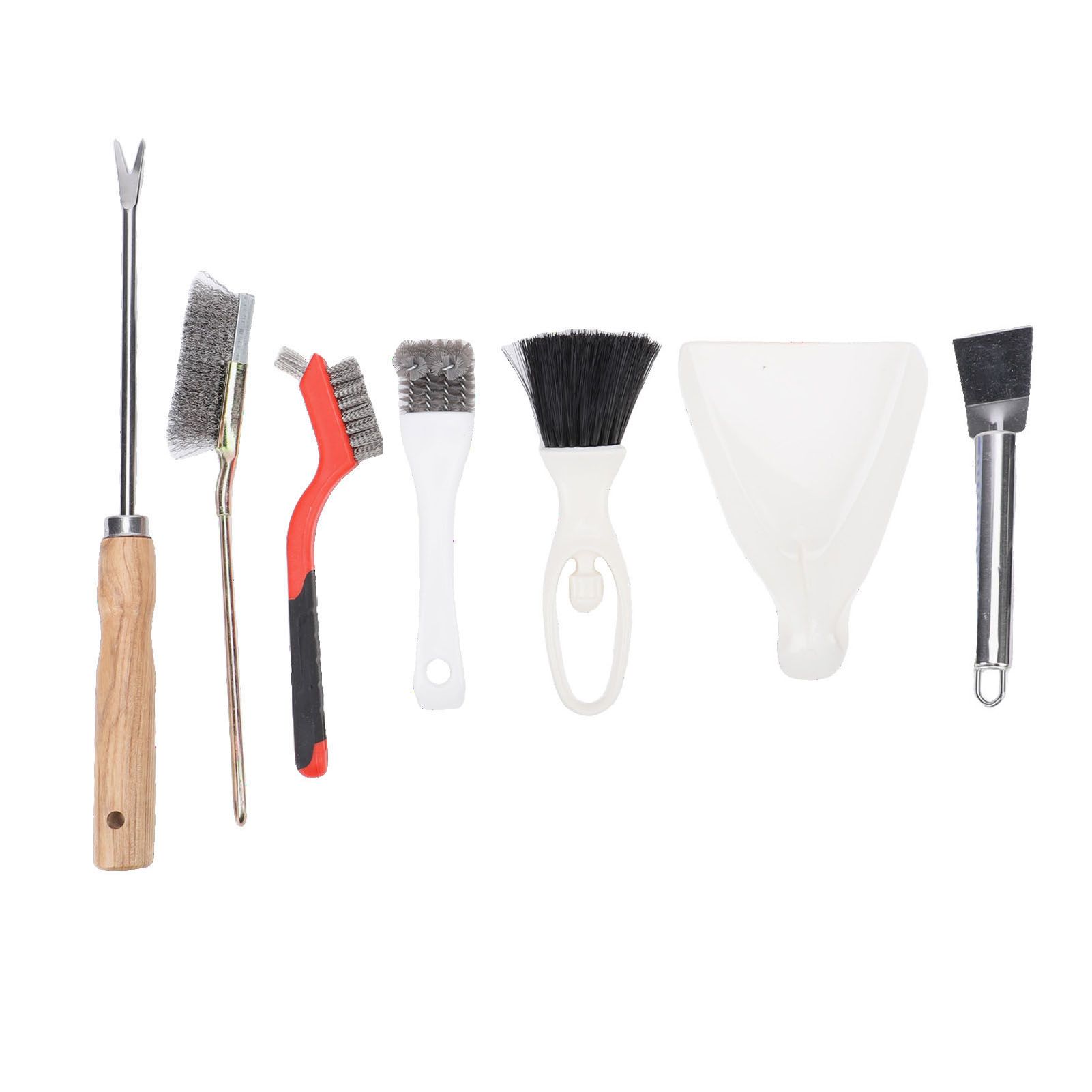 Bird Cage Cleaning Tools Set Stainless Steel Bird Cage Brushes with Fork Scraper Brush… image 3
