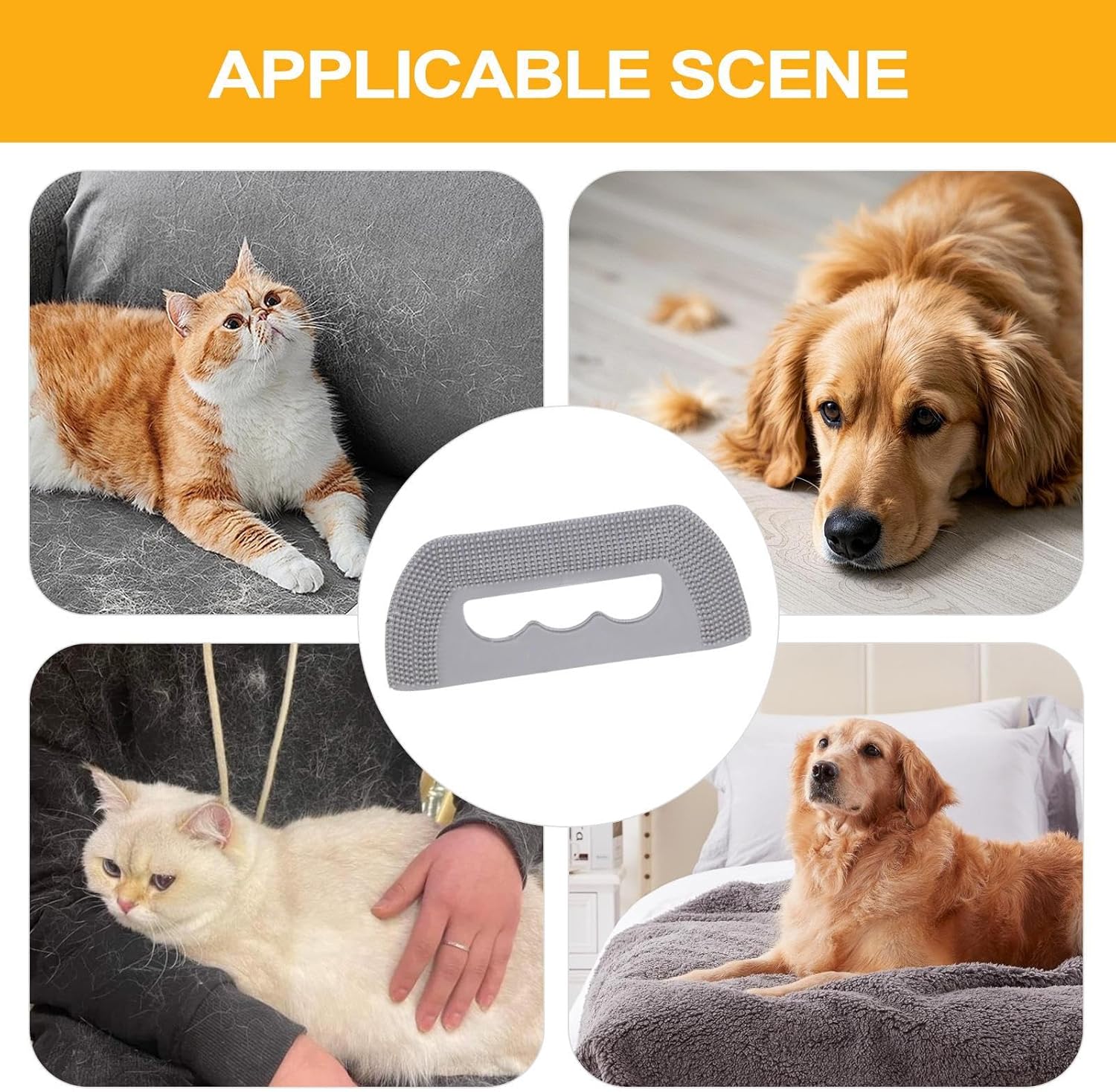 Pet Hair Remover - Mini - Carpet, Sofa, Bedding - 1 pc image 3