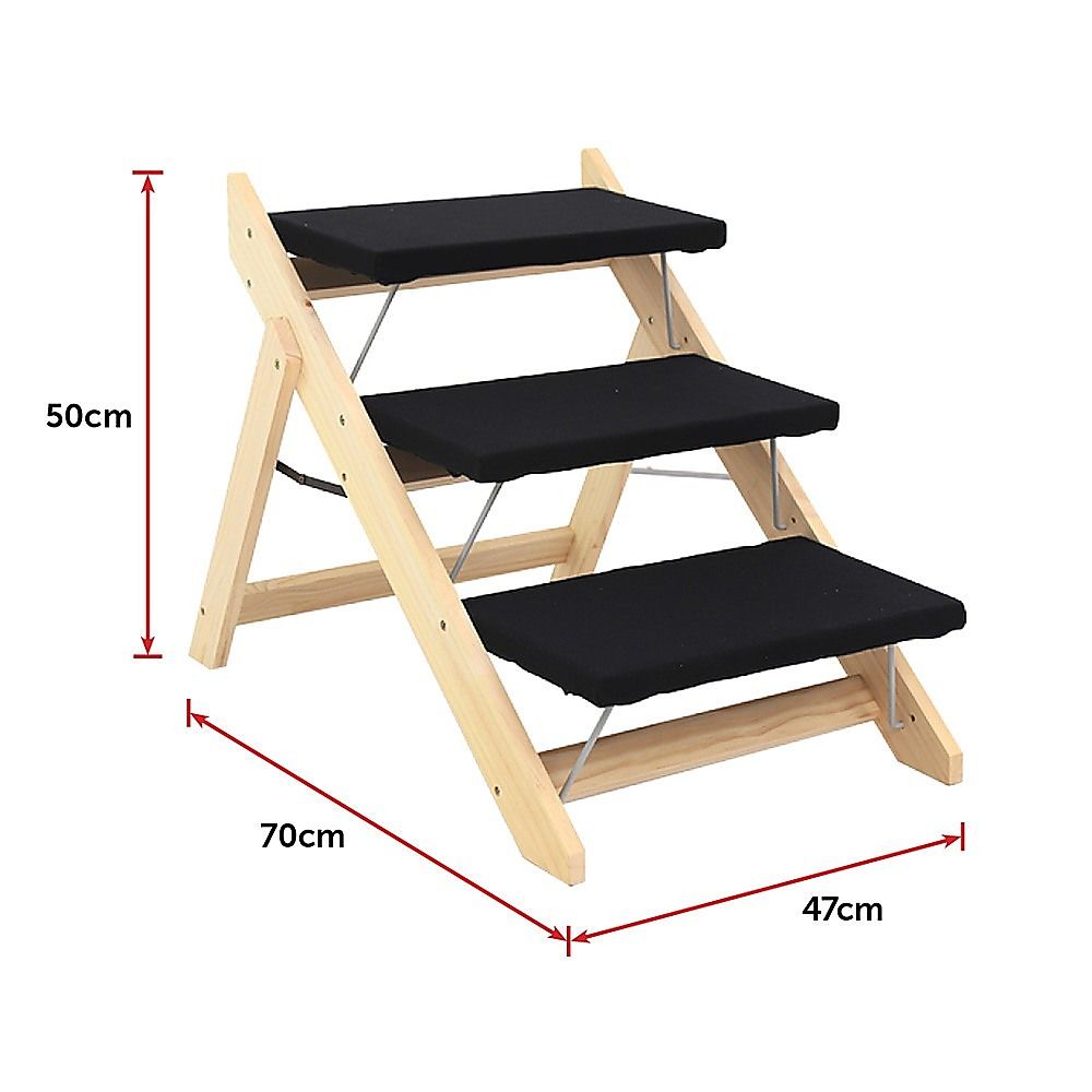 3 Steps Portable Dog Cat Pet Stairs image 8