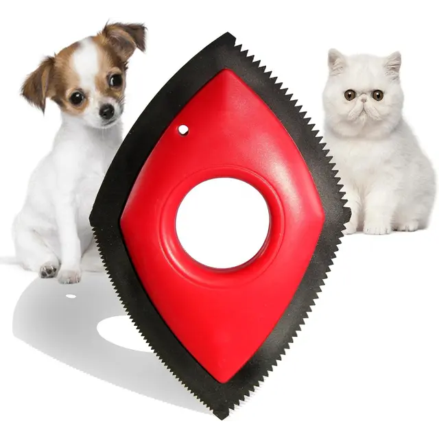 Pet Hair Remover Four Cleaning Modes Red for Carpets and Sofas