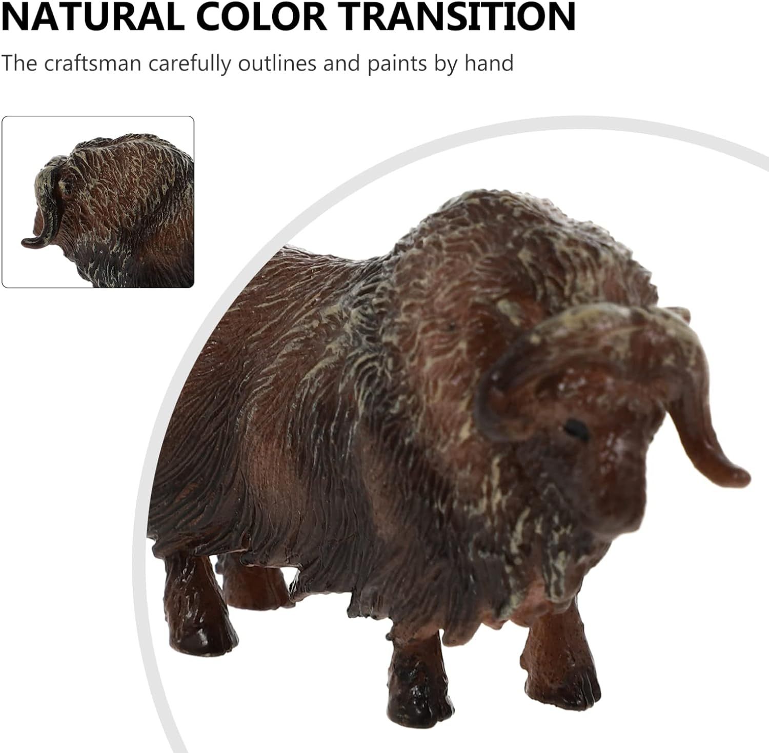 4Pcs Miniature Cattle Figurines Set Animal Animal Figures Cow Toys Bull Toys Farm Toys… image 3