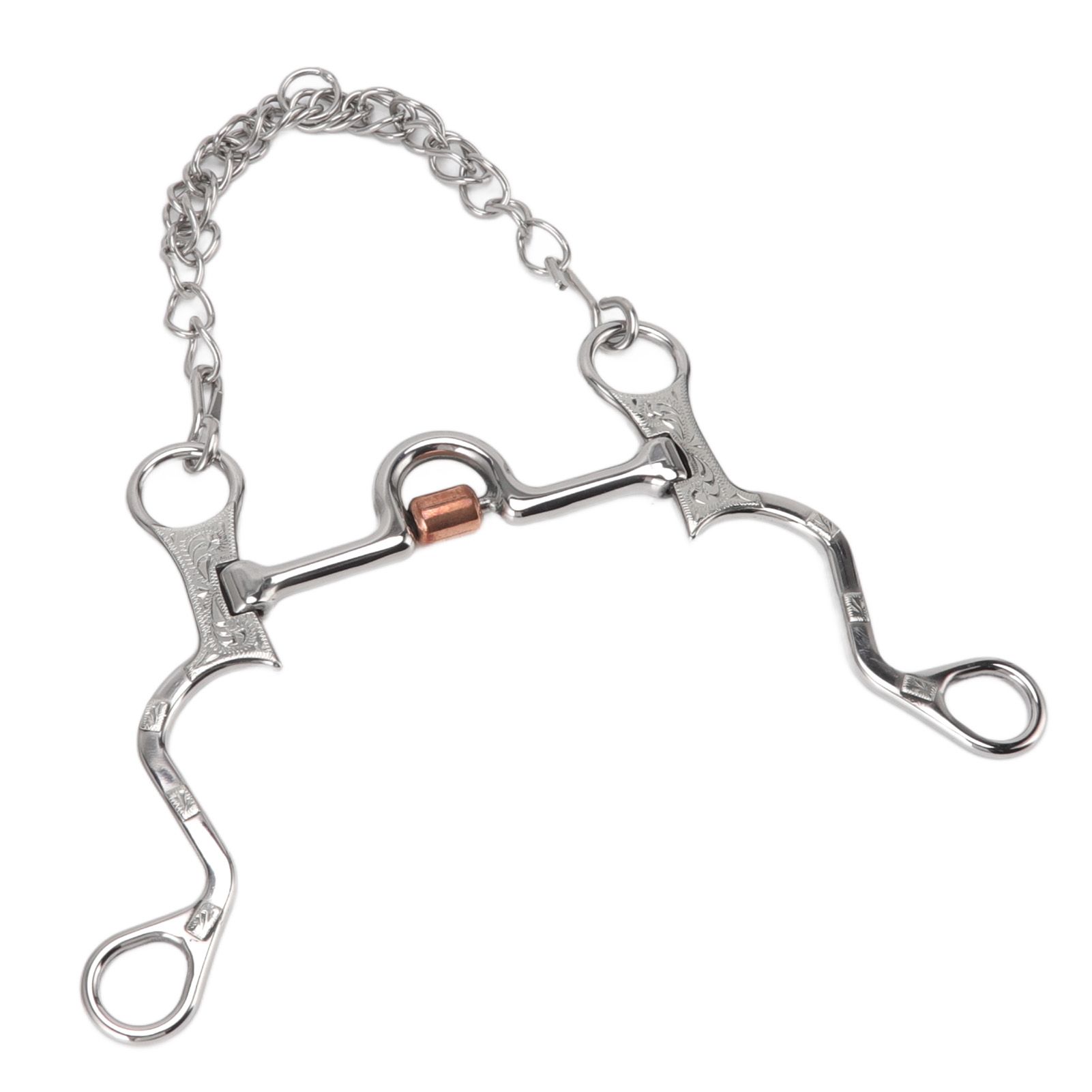 120mm Horse Mouth Snaffle with Chain Stainless Steel Horse Bit for Equestrian Training… image 6
