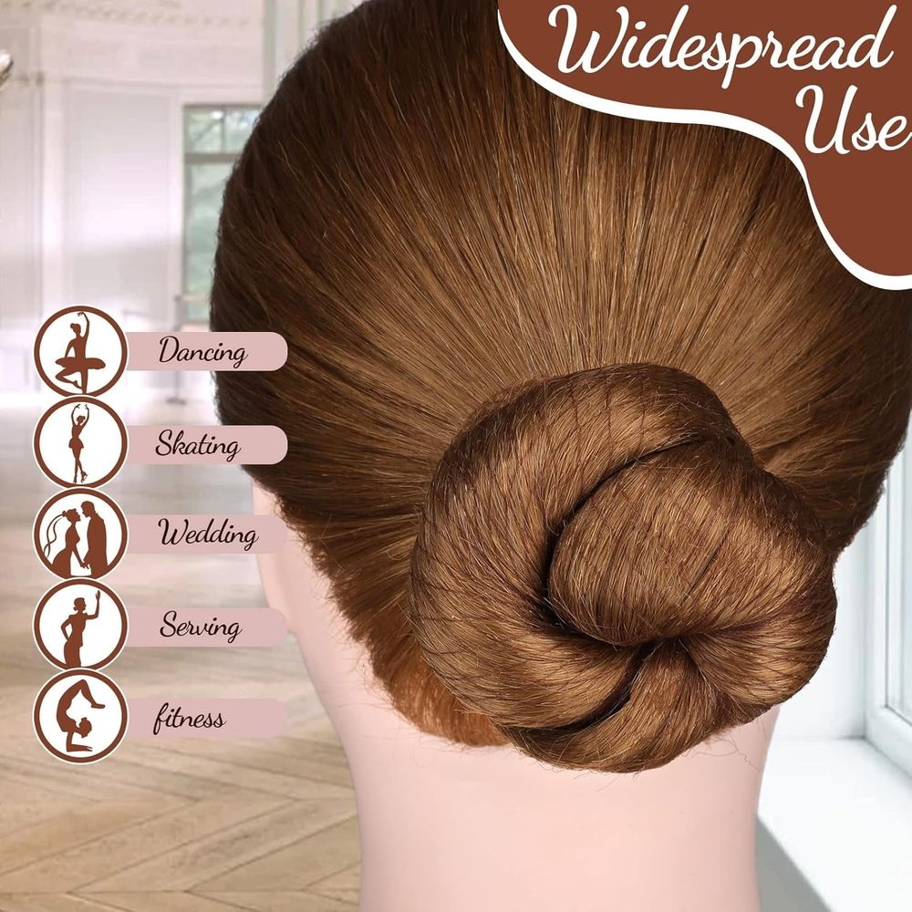 Hair Accessories Set –50PCS Invisible Mesh Hair Nets & 50PCS U Shaped Hair Pins for… image 4