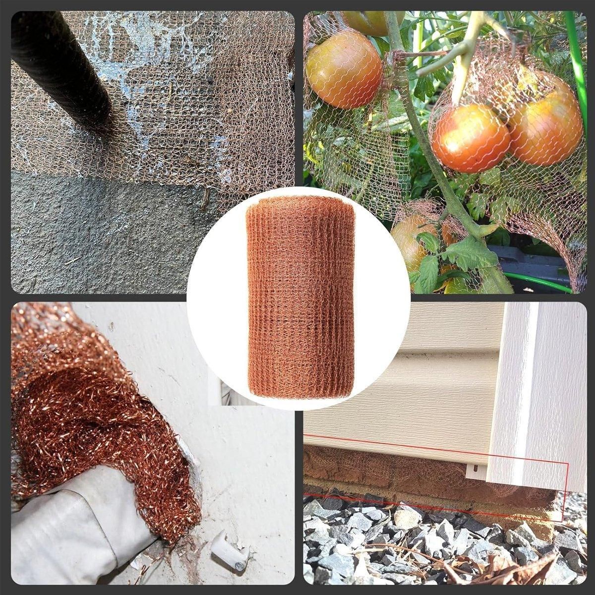 6 Metres Pure Copper Mesh Knitted Soffit Mesh Rats Rodent Slug Snail Control image 9