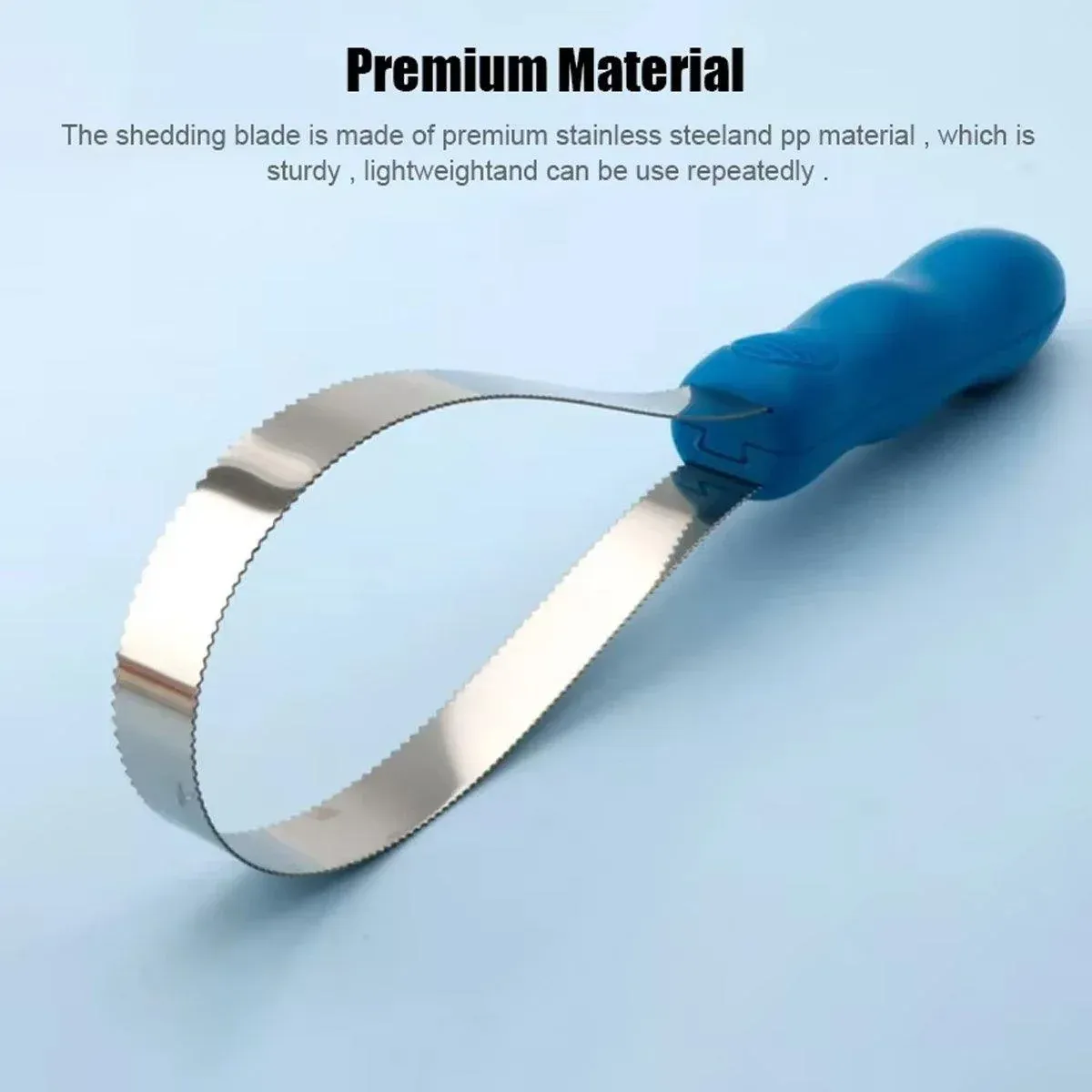1 Dual-Sided Pet Grooming Tool, Blue image 11