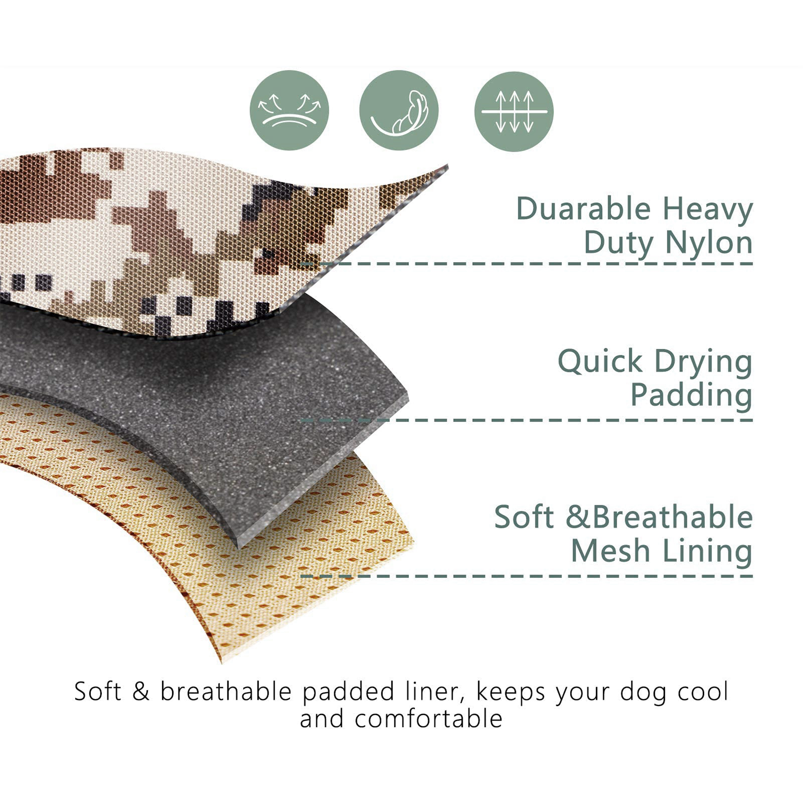 Dog Harness Tactical No Pull Adjustable Pet Military Working Training Vest M image 7