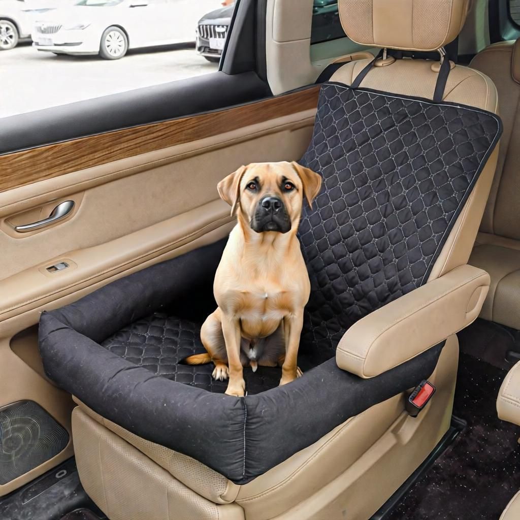 Waterproof Dog Car Seat Bed for Front Passenger Seat image 11