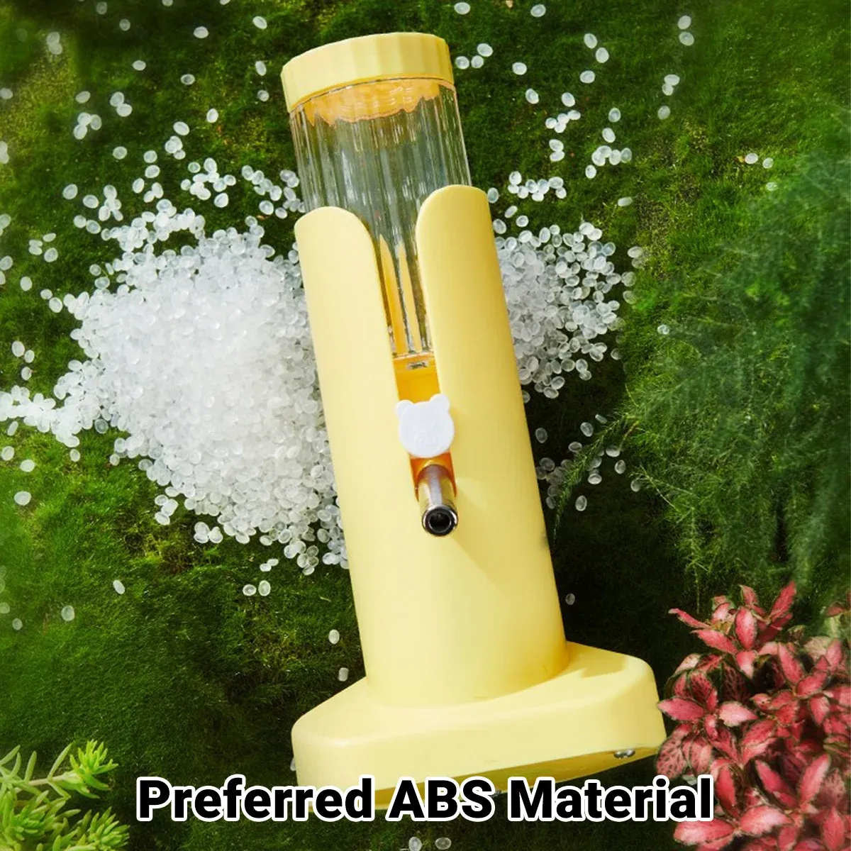 Hamster Water Dispenser Kettle Large Leak Proof Bracket Pet Drinking Supplies - Yellow image 13