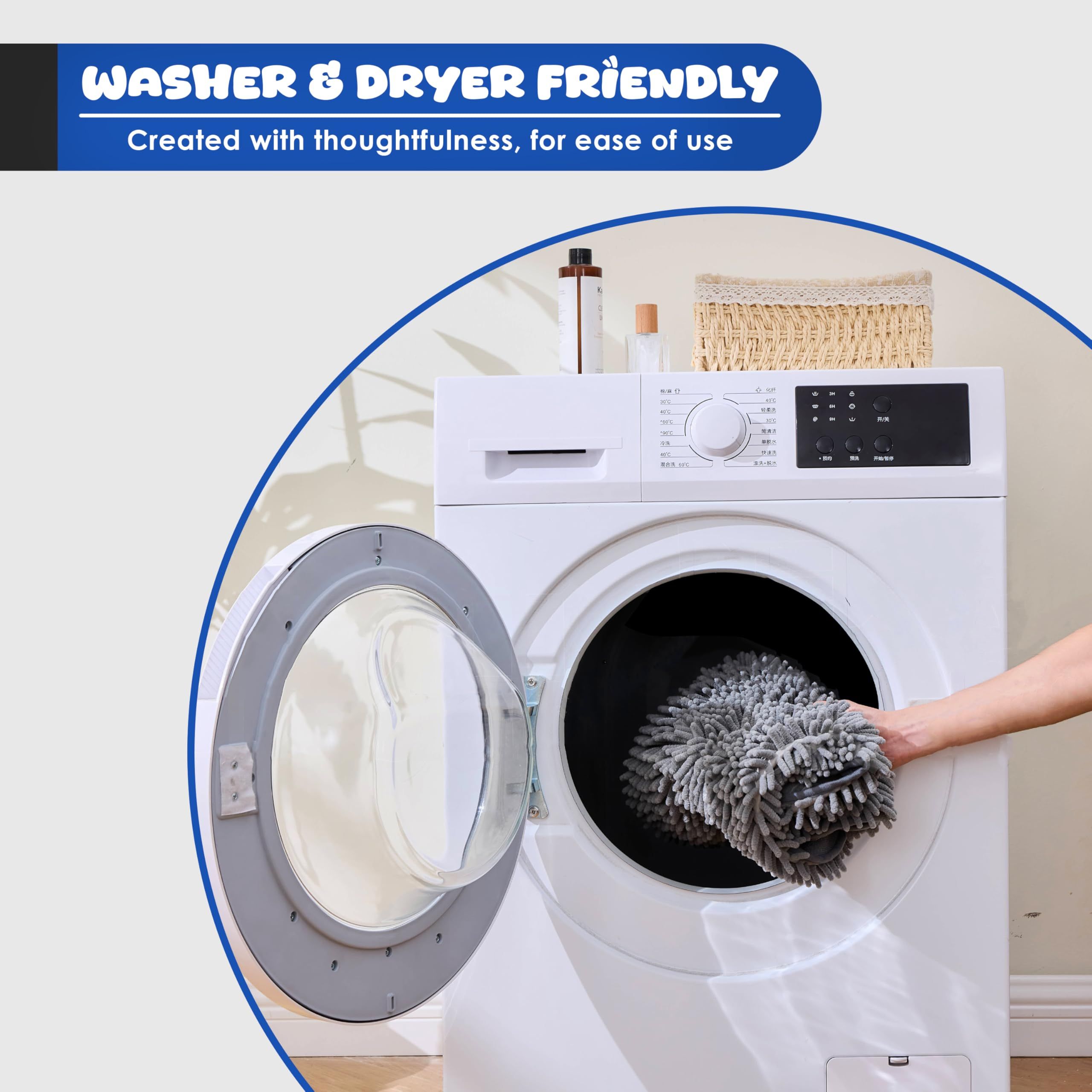Dog Towel for Drying Dogs – Absorbent Microfiber Bath Towel with Hand Pockets image 4