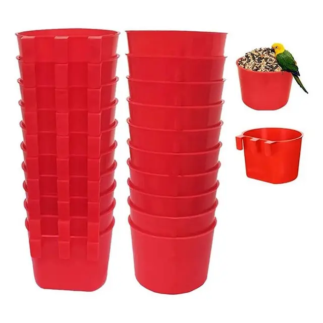 20Pcs Chickens Feeders for Cage
