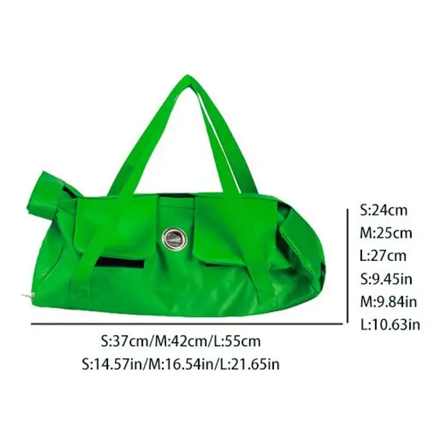 Large L 55x27cm Green Cat Carrier Shoulder Handbag Fits 12-16lb Pet…, 55 × 27cm